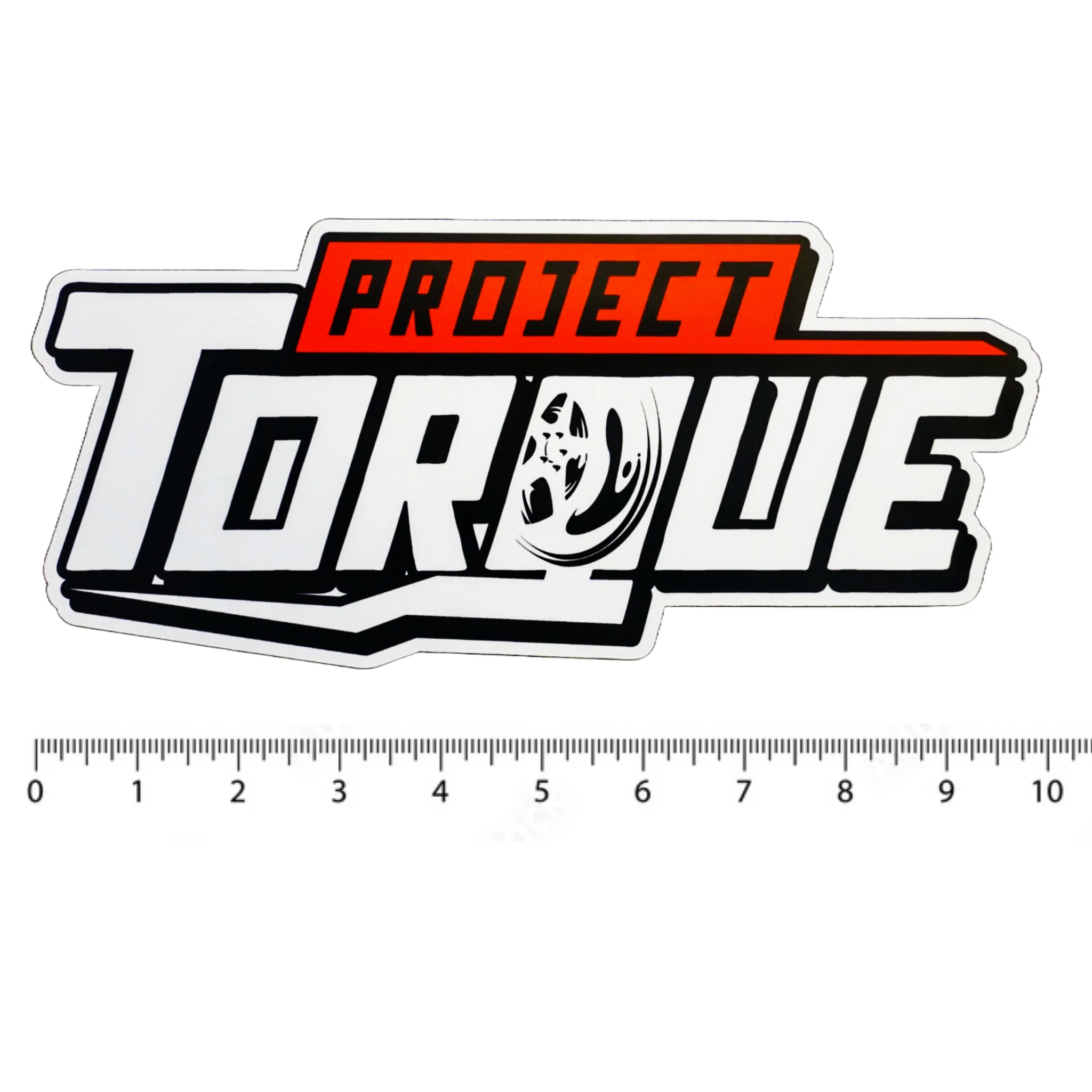 RED AND WHITE PROJECT TORQUE DECAL - Image 2